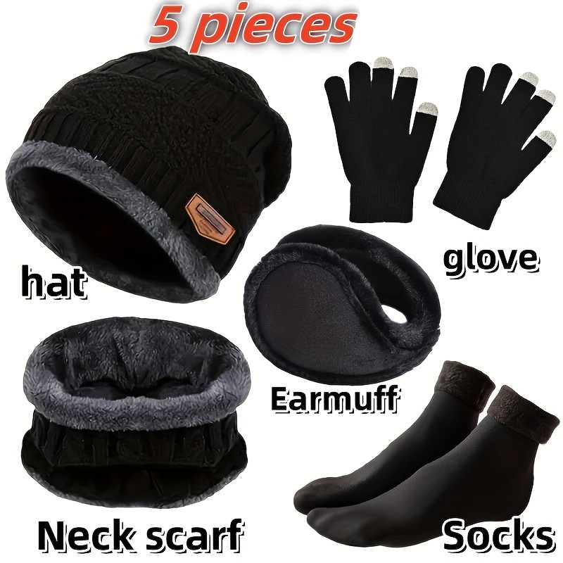 Winter Glove Insulated - Gorro de invierno para hombre, bufanda
